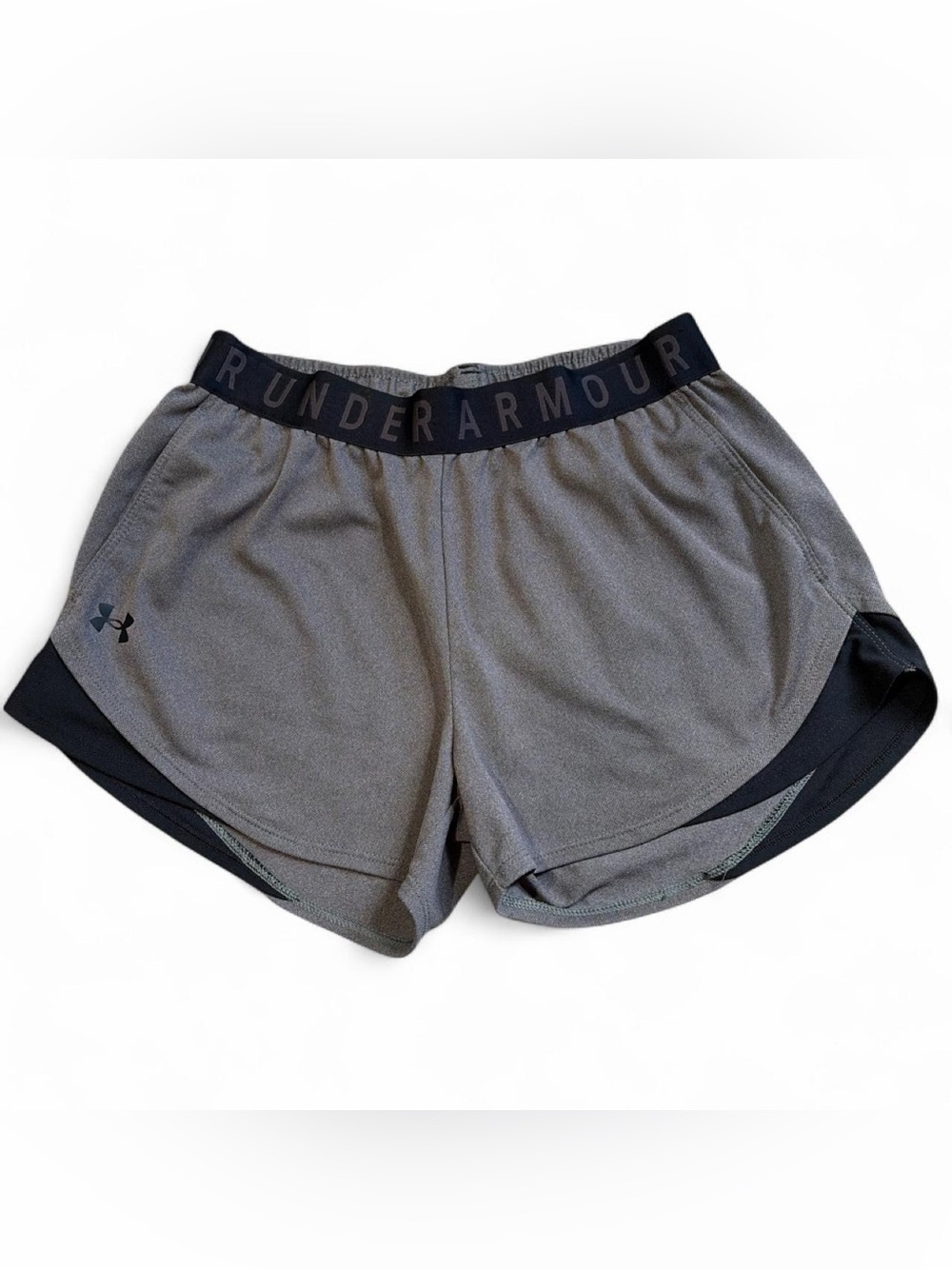 Under Armour Women's Gray and Black Athletic Shorts